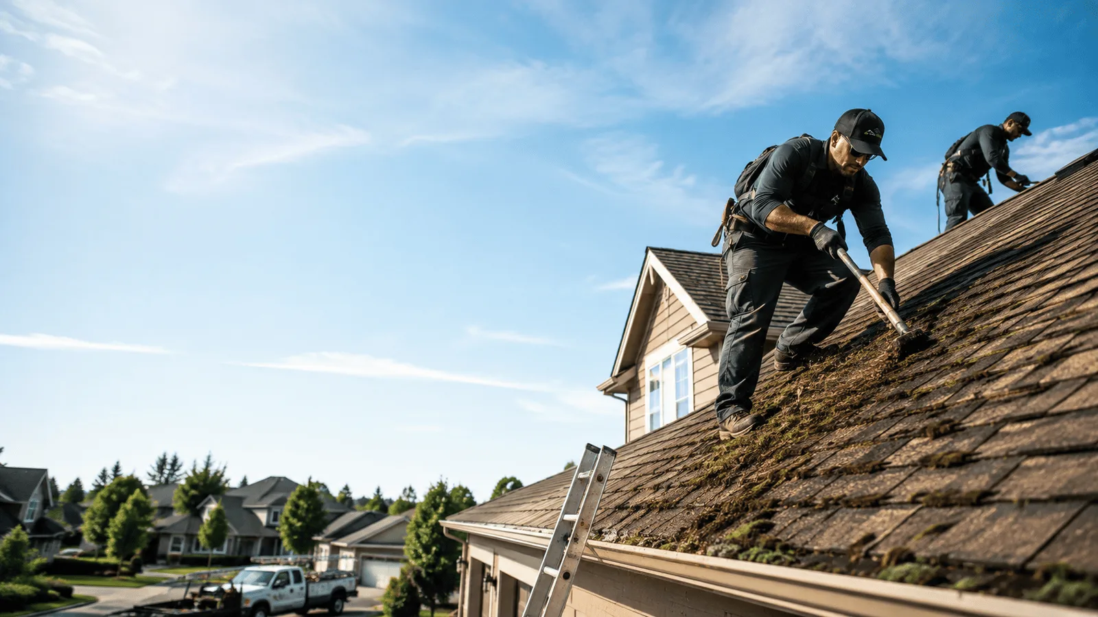 Roof Moss Removal in Harrison Township, MI near me